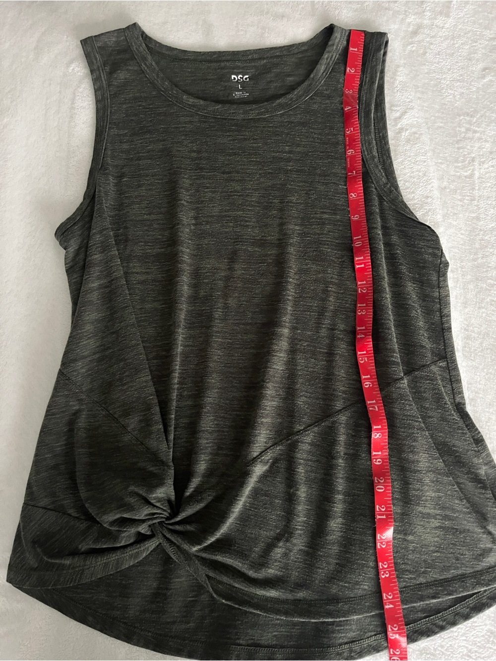 DSG Olive Skort with mesh shorts and Tie waist Tank, Matching Bralette - Picture 6 of 12
